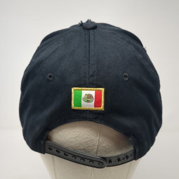 Mexican Mexico Eagle Snapback Cap Black OS Adjustable Embroidered Top Level - Picture 6 of 9